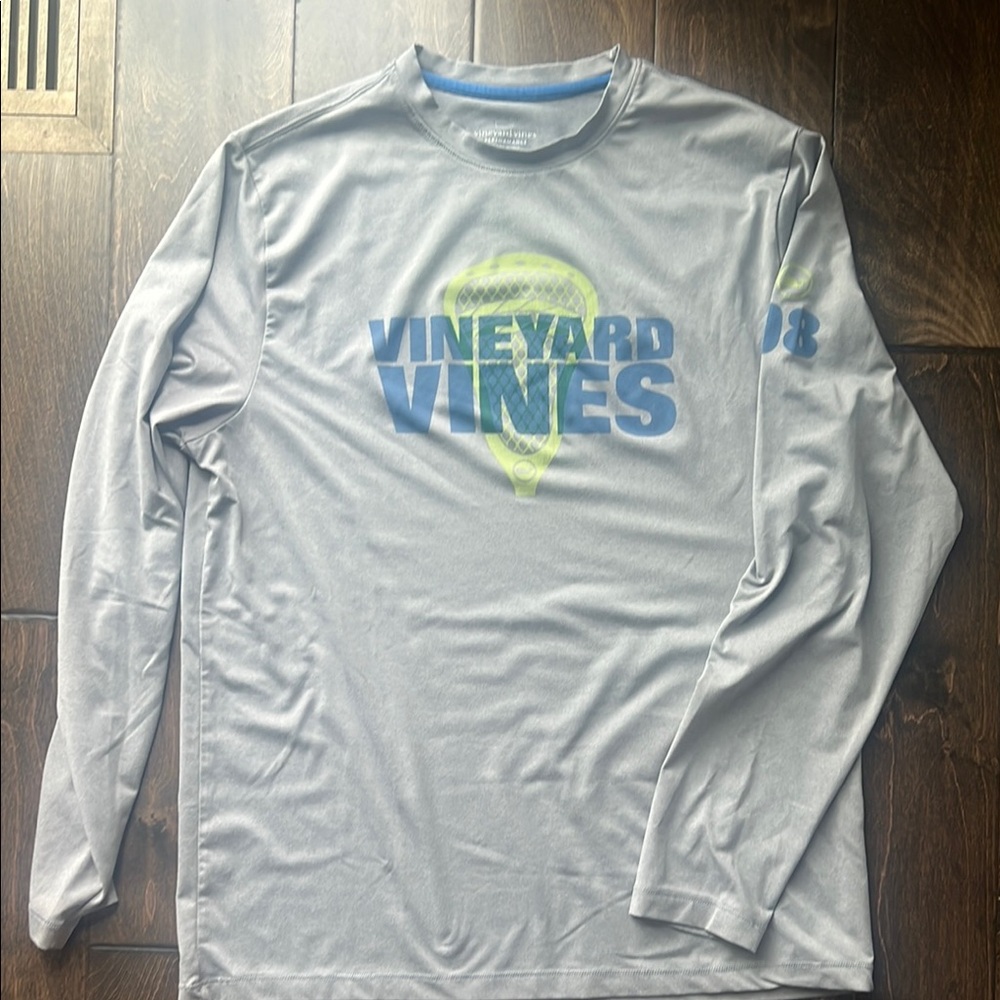 Vineyard Vines Lax Gray Long Sleeve Boy’s Shirt